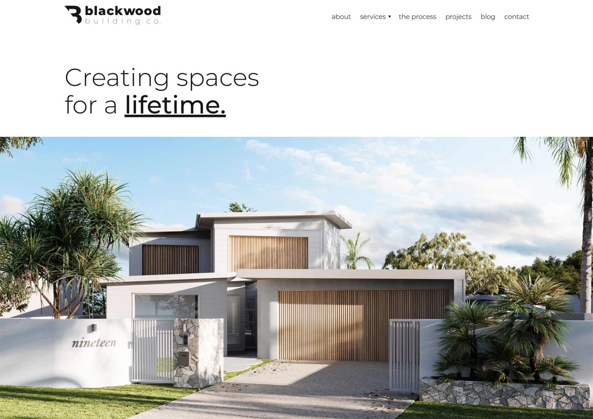 Blackwood Building Co. website design, screen 8 of 11