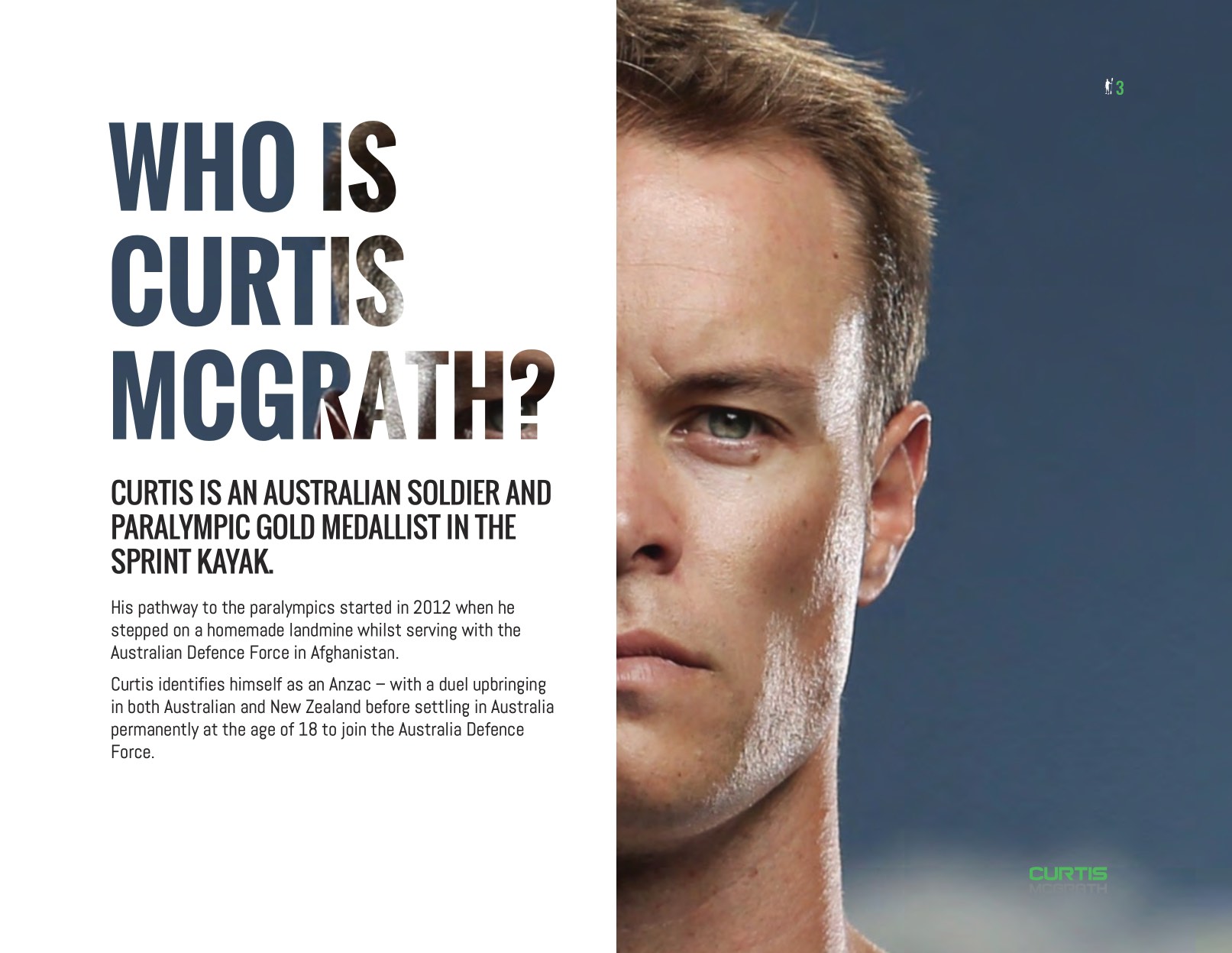Curtis McGrath website design, screen 7 of 7