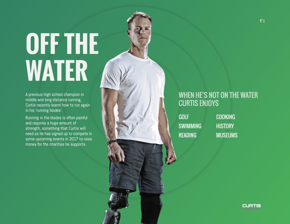 Curtis McGrath website design, screen 4 of 7
