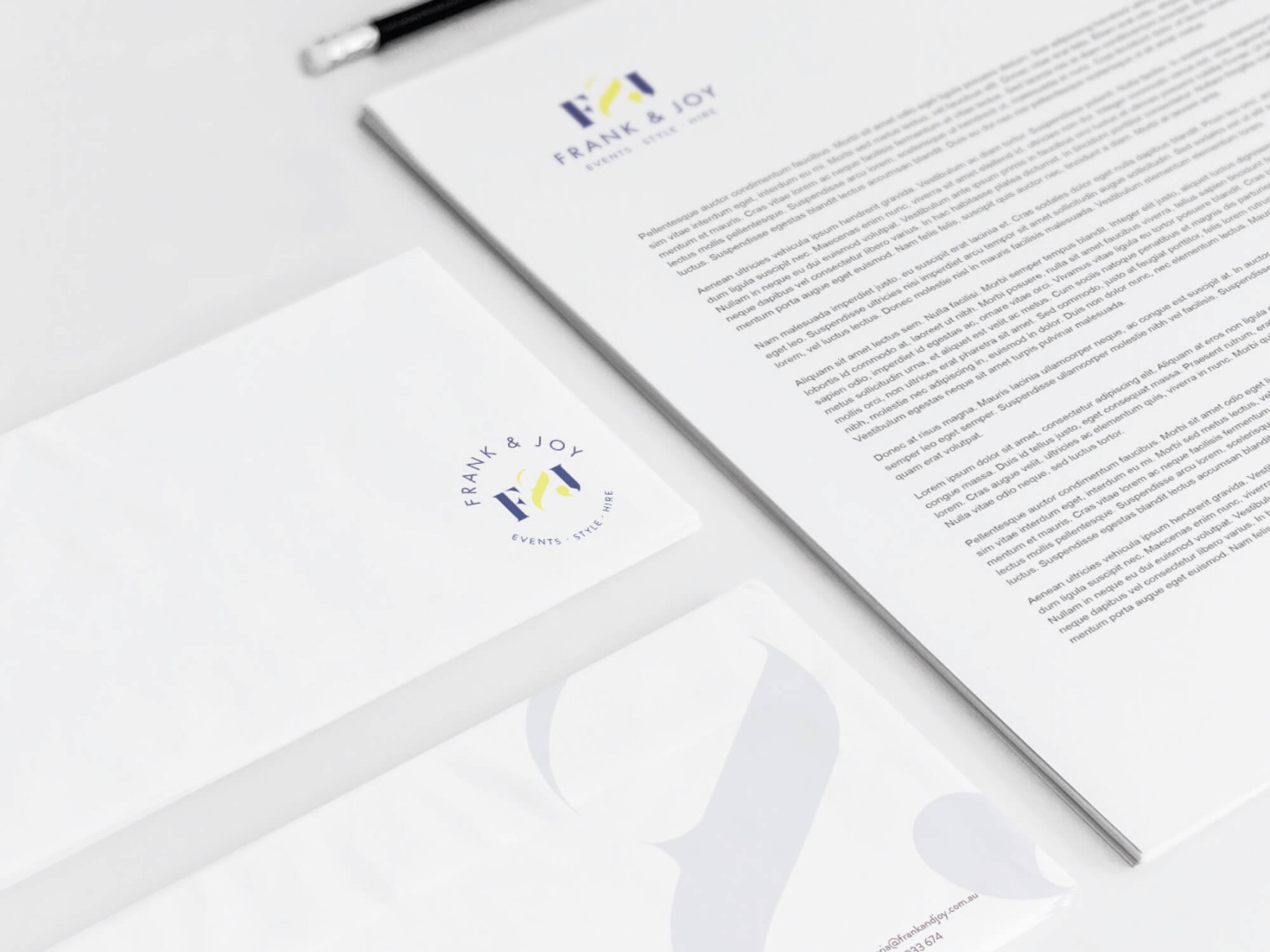 Frank & Joy website design, screen 4 of 7