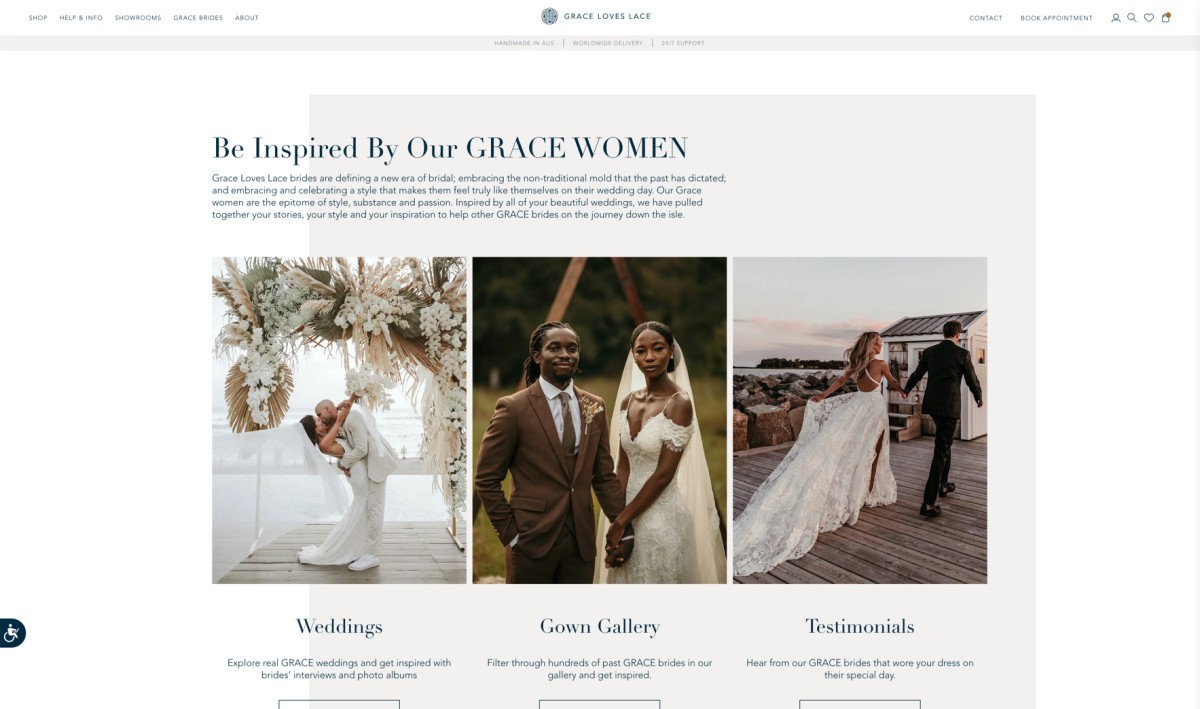 bridal websites gold coast