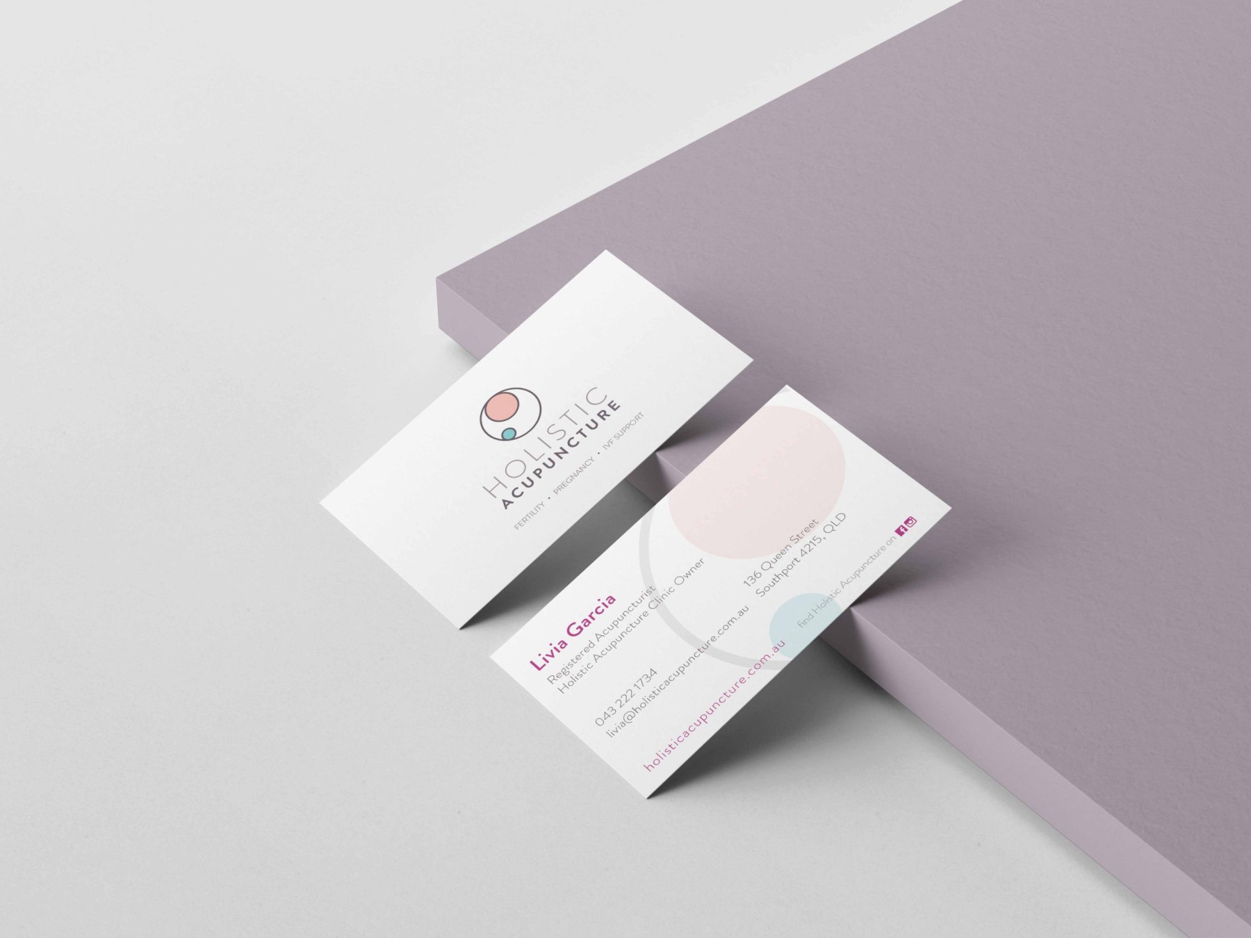 Holistic Acupuncture website design, screen 4 of 8