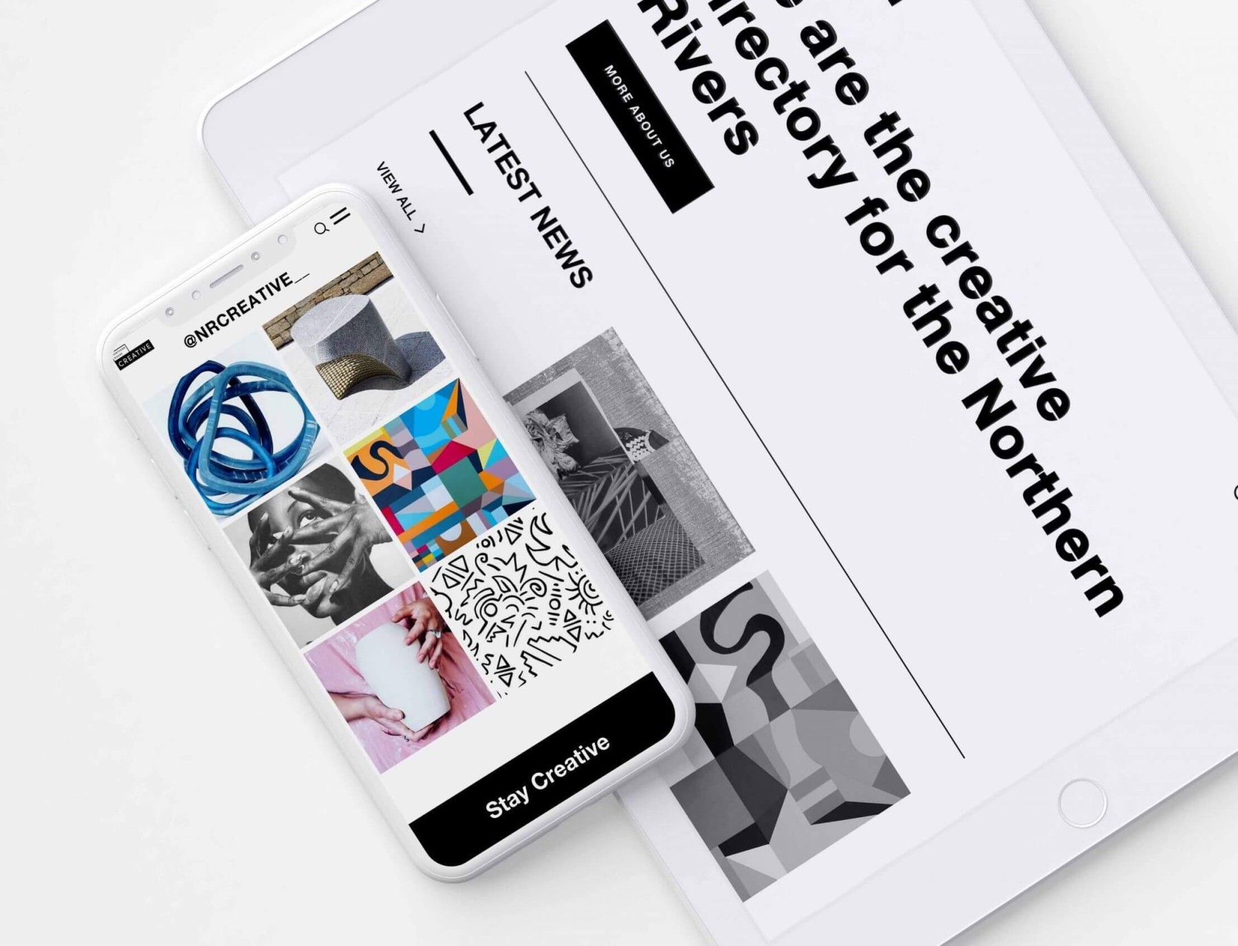 NORTHERN RIVERS CREATIVE website design, Artist & Galleries