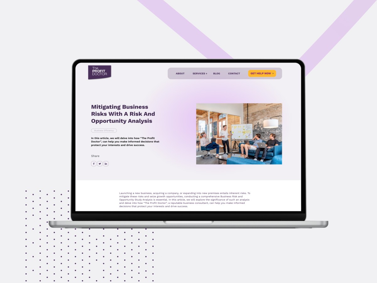 Financial services website