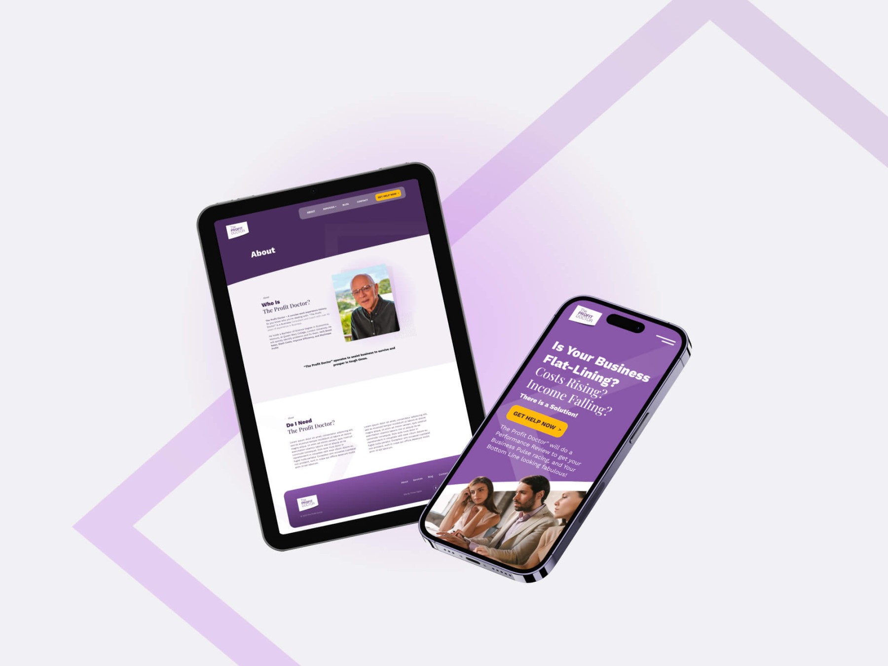 The Profit Doctor website design, screen 3 of 8
