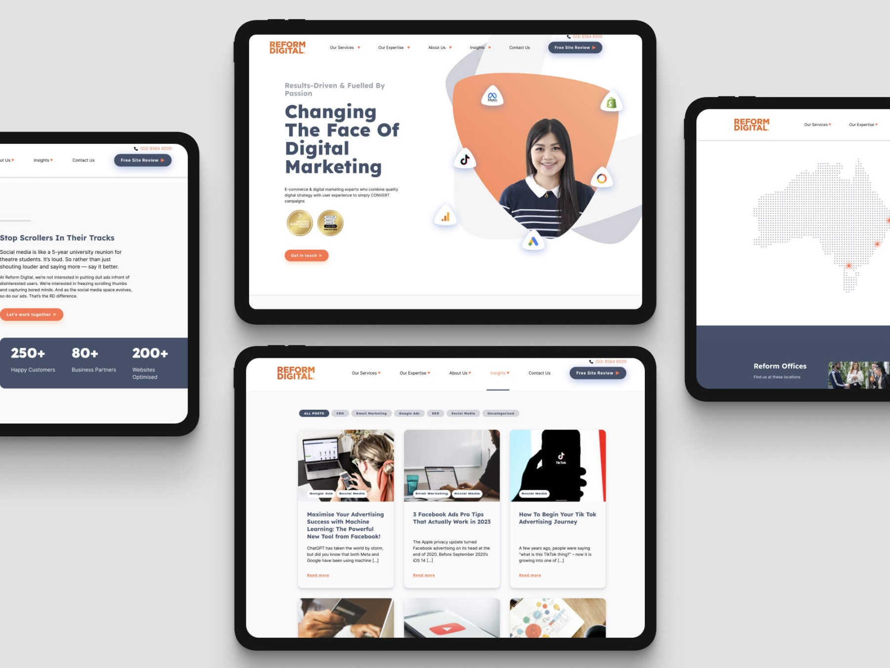 Reform Digital website design, screen 4 of 4