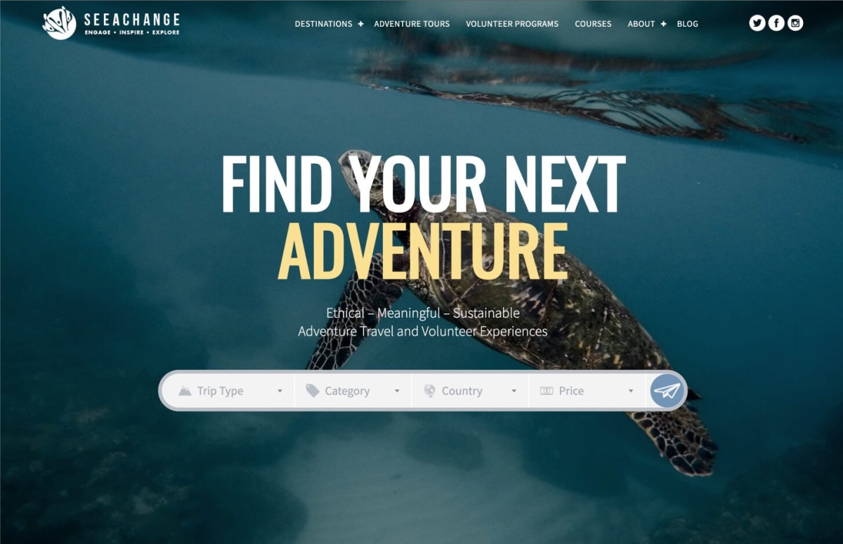 SeeAChange – Ecotourism Website