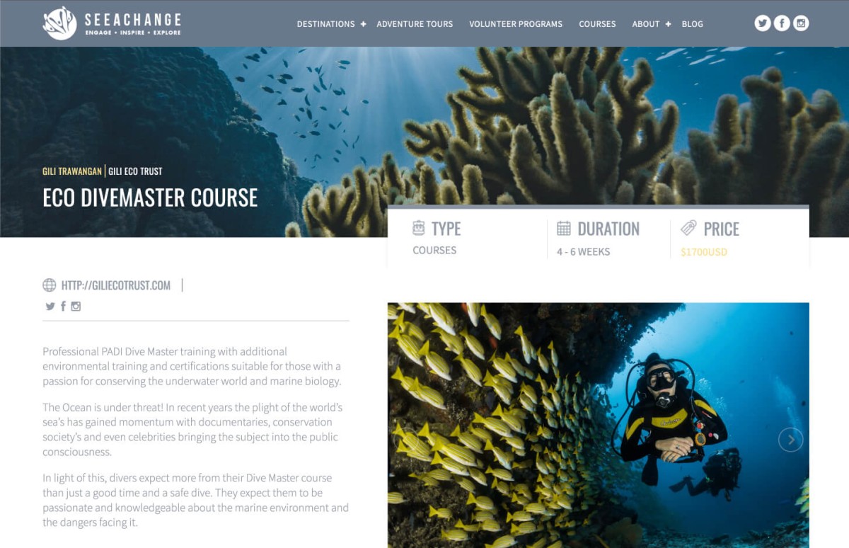 SeeAChange – Ecotourism Website
