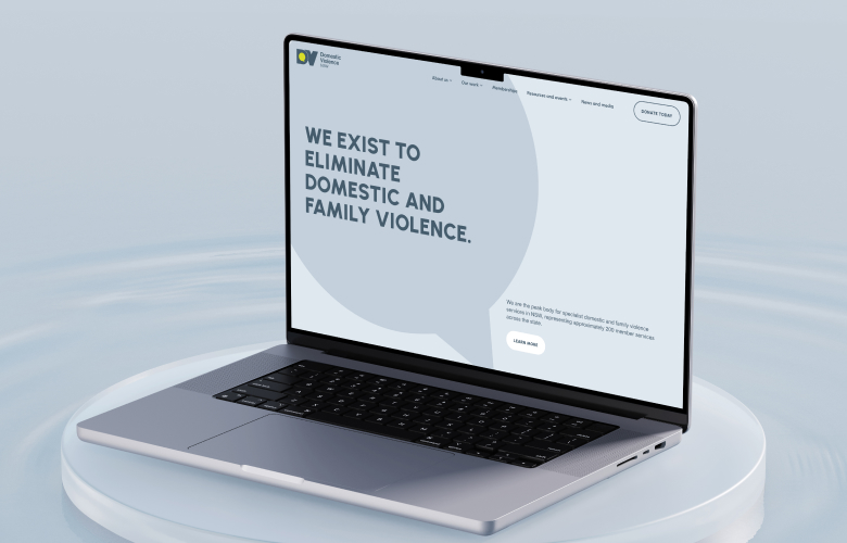 Domestic Violence NSW website design, Non profit & Charities